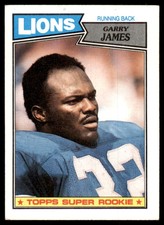 1987 Topps Garry James A Football Cards #320