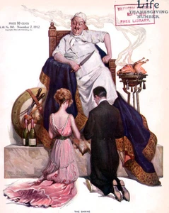 LIFE Thanksgiving Number PAUL STAHR Stevens Duryea PENNSYLVANIA RAILROAD Ad 1912 - Imagen 1 de 10