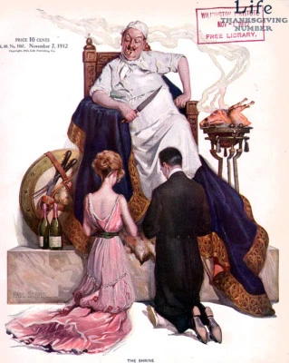 LIFE Thanksgiving Number PAUL STAHR Stevens Duryea PENNSYLVANIA RAILROAD Ad 1912 - Image 1 of 4