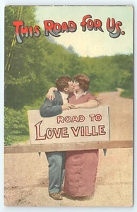 Postkarte Dieser Weg für uns. Road to Love Ville - Bild 1 von 2