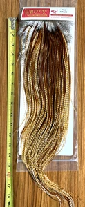 Whiting Dry Fly Rooster Saddle, Barred Dark Ginger, Pro Grade, Fly Tying - Picture 1 of 2