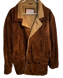 Chaqueta De Colección Wilson Gamuza Cuero de Oveja Forrada Western Para Hombre XXL 2 XL Coñac - Imagen 1 de 15