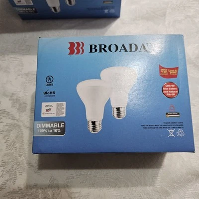 6 Broada 50Watt Equi BR20 Dimmable LED Light Bulbs Soft White Warm 650 Lumens  - Image 1 of 4