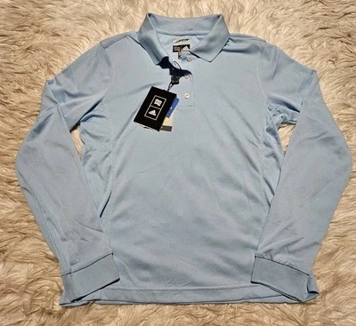 阿迪达斯女式长袖运动服衬衫中号蓝色 1/4 拉链套衫全新带标签 — 第 1/4 张图片