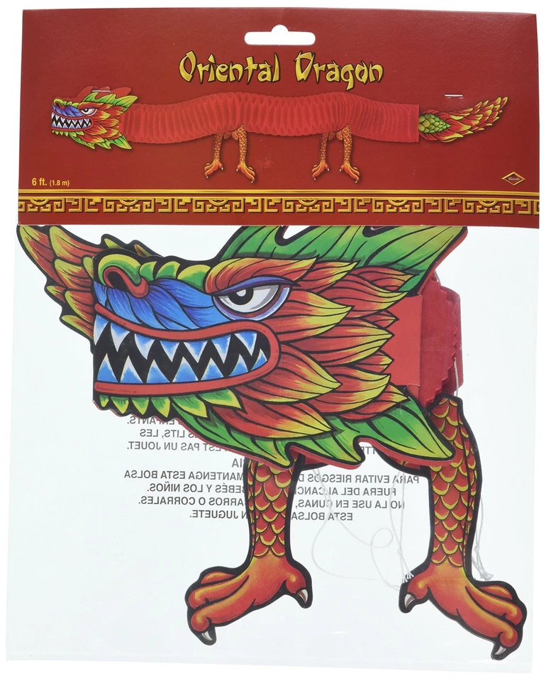 Asian Tissue Dragon Party Accessory (1 count) (1/Pkg) - Image 1 of 1
