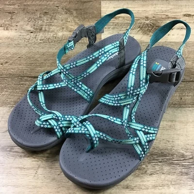 Sandalias deportivas Skechers estilo de vida al aire libre para mujer talla 11 con tiras Foto 1 de 4