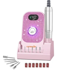 Portable Electric Nail Drill File: 40000RPM Professional Nail Drill with Bits... - Picture 1 of 7