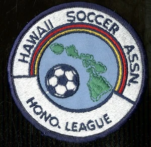 HAWAII SOCCER ASSN. HONOLULU LEAGUE Vintage Embroidered Patch - Picture 1 of 2