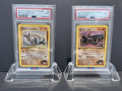 Pokémon TCG 1st Edition Brock’s Geodude and Onyx - Image 1 of 4