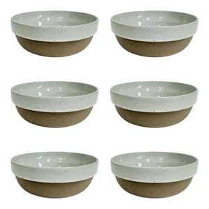 (6) Midwinter Natürliches Wedgewood Steinzeug 5,75" Braun Gesprenkelt Suppe Müslischalen - Bild 1 von 1