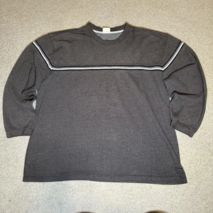 Vintage Y2K Extreme Gear Stripe Tonal Skater Grunge Crewneck Sweatshirt Size XL - Bild 1 von 6