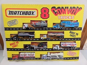 Vintage 1980's Matchbox Convoy Trucks Diecast Metal Factory Sealed 8 Pack - Rare - Picture 1 of 6