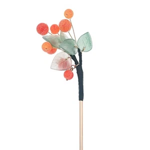 Orange Agate Hairpin Hair Stick Kanzashi for Kimono Hanfu Bride Ancient Costu... - Picture 1 of 9