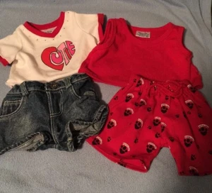 Build A Bear 2 Outfits Puppy Love And Cutie Valentine's Day 4 Pieces - Picture 1 of 5