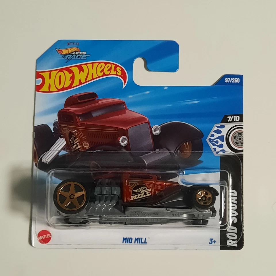 Hot Wheels Mattel 2025 Mid Mill 97/250 HW Rod Squad 7/10 - Immagine 1 di 1