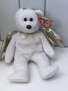 Peluche Ty Beanie Baby Babies Halo II The Angel 14 de enero de 2000 cumpleaños *Retirado - Imagen 1 de 14