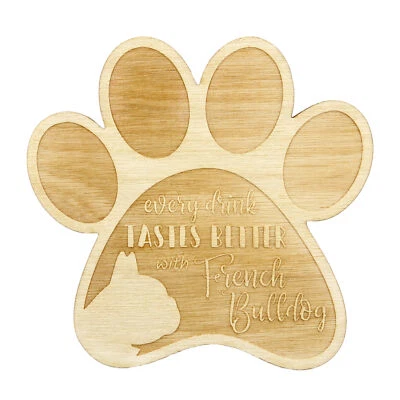 Bouledogue français sous-verre en contreplaqué Art-Dog Foto 1 de 4