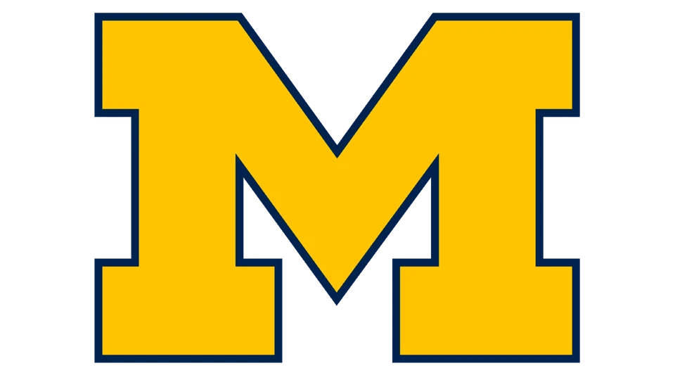 University of Michigan Wolverines sticker logo NCAA weatherproof bumper vinyl - Image 1 of 1
