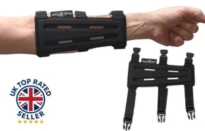 Buck Trail Archery Padded Short Adult Armguard Clip Fastening Adjustable 20cm - Picture 1 of 2