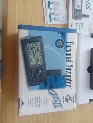 Garmin GPS III Handheld For Hiking, Camping, Travel, Direction, Portable - Image 1 of 4