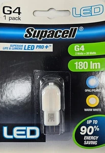 Supacell G4 2W 180lm Warm White Light pack of 1 FREE POSTAGE - Picture 1 of 2