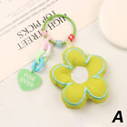 Sakura Fabric Flower Keychain Jewelry Lanyard Car Bag Key Ring Pendant Kid G BII