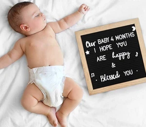 Felt Letter Board with Letters STAND  - Picture 1 of 8