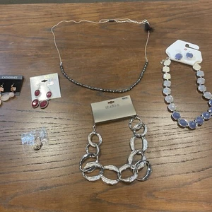 Lote de 6 juegos de joyería sin cuello y orejas 1342 - Imagen 1 de 12