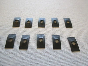 Clips de empuje planos de 1/8" 10 insignias nuevas de metal emblemas adornos tamaño de eje de 1/8" - Imagen 1 de 2