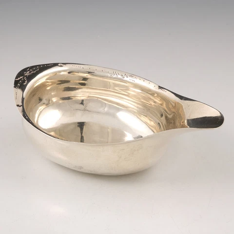 Sterling Silver Pap Boat London 1786 Cover
