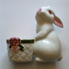 Avon Fragrance Candle Holder Apple Spice Bunny Bright with Candle Vintage 1980