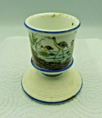 PYROGENE ANCIEN PORCELAINE DE PARIS décor hérons   - Photo 1/4