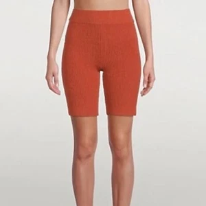 NWT RAG & BONE Burnt Orange Ribbed Pull On Stretch Waist Shorts Size Small - Picture 1 of 6