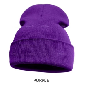 Beanie Hat Cap Plain Knit Skull Cuffed Winter Warm Slouchy Men Women Classic CF - Picture 1 of 38