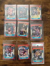 1986 Fleer Basketball Set Break PSA and Ungraded, All Cards Other Than #57