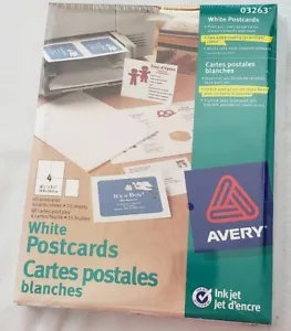 Avery Ink Jet 03263 White Postcards LOT OF 6 Recipe Cards, Announcements & More - Picture 1 of 7