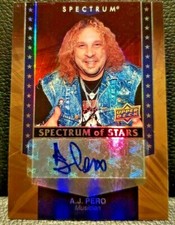 A.J. PERO 2008 Upper Deck Spectrum Of Stars AUTO Autograph Twisted Sister AJ RiP