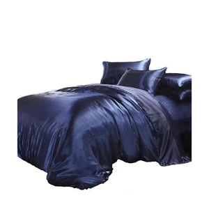 100% Pure Silk Sateen Sheet Set | 4 Pcs | Fitted Sheet Fits Up to 15" Deep Po... - Picture 1 of 8