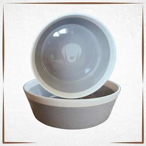 Large Dog Bowl Ceramic Grey SPECTRUM DESIGNS Food Water Bowl for Dogs - Picture 1 of 3