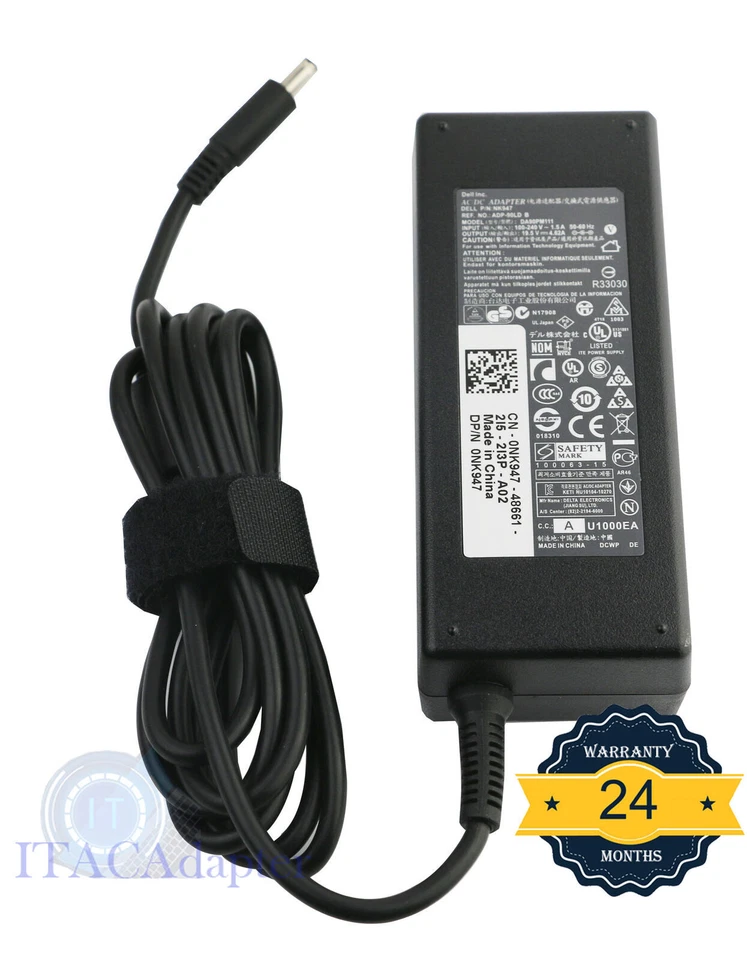 DELL DA90PM111 Laptop Notebook Battery Charger (19.5V 4.62A)