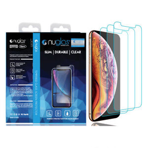 Iphone XS Max NuglasTemper Glass Screen Protector with install Frame