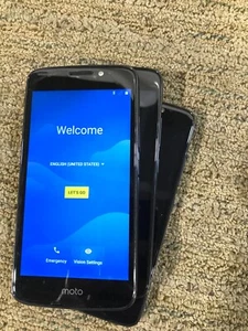 (x3) Motorola Moto E4 XT1766 Sprint Only 10.8GB Black - Picture 1 of 4