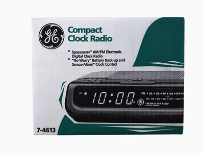 GE 7-4613 Reloj Compacto Electrónico Digital Radio Despertador (Nueva Caja Abierta) Foto 1 de 4