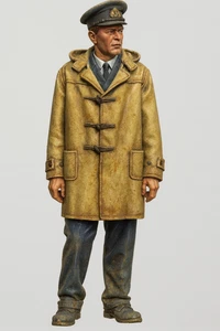 TG53 – 1/24 Naval Crew Officer in Duffle Coat RC Ships and Dioramas - Picture 1 of 30