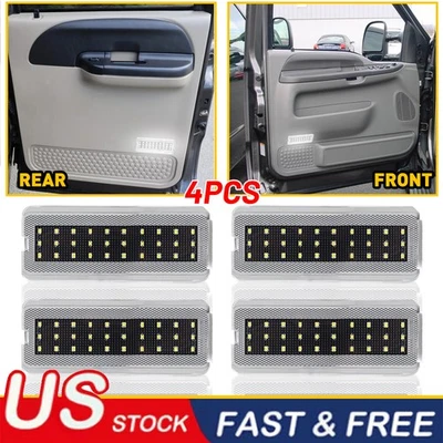 4pcs LED Door Entry Courtesy Light For 99-07 Ford F250 F350 F450 F550 Superduty - Image 1 of 4