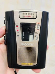 Sony TCM-459V Cassette Player/Recorder Flat Mic Clear Voice Recorder As Is - Picture 1 of 10