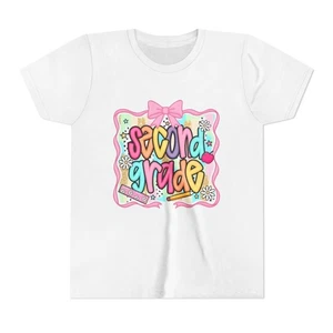 Colorful Second Grade Youth Tee, Kids Birthday Gift, Back to School, Fun [...] - Picture 1 of 31