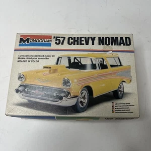 Chevy Nomad 1957 escala 1:24 monograma modelo coche kit amarillo - Imagen 1 de 6