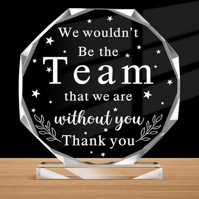 Boss 女士礼物女式男士,员工欣赏丙烯酸斑块,透明  — 第 1/4 张图片