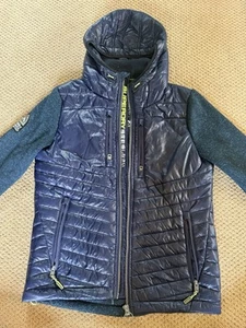 Superdry Storm Men's Mountain Hooded Jacket Blue, Zip-Up, Knit, Size Large - Picture 1 of 8